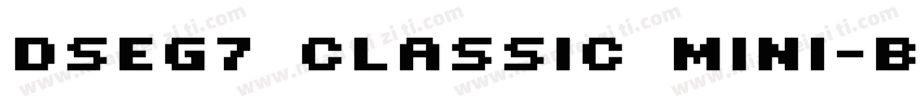 DSEG7 Classic Mini-Bold字体转换